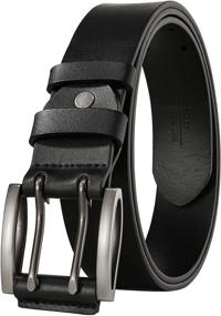 img 4 attached to Bruno Marc Genuine Leather ABBL213M Men's Accessories in Belts