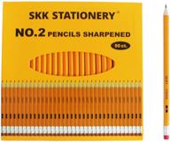 📚 skkstationery 50-pack pre-sharpened pencils with eraser top - no. 2 hb pencil set логотип