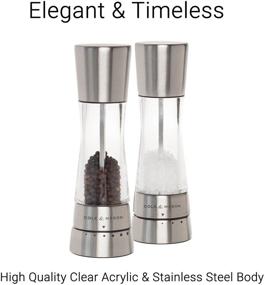 img 3 attached to 🌶️ COLE & MASON Derwent Pepper Grinder - Stainless Steel Mill with Gourmet Precision Mechanism and Premium Peppercorns