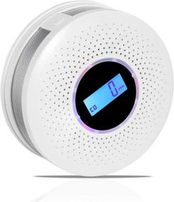 img 4 attached to 🔥 High Accuracy Carbon Monoxide Detector and Battery Operated Smoke Detector – CO Alarm with Sound Warning, Digital LCD Display, Dual Sensor Smoke CO Alarm Complies with UL 217 & UL 2034 Standards