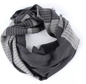 img 2 attached to 🧣 Experience Unparalleled Comfort with Runtlly Bamboo Men's Scarf Accessories