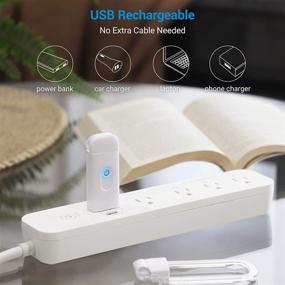 img 3 attached to 📚 Dewenwils USB Rechargeable Book Reading Light: 2 Brightness Levels, Clip-On LED Lamp for Bedtime Reading, Eye-Care Booklight for Kids and Bookworms
