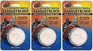🐢 three pack of giant zoo med aquatic turtle banquet blocks for long-lasting nourishment logo