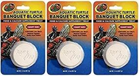 img 3 attached to 🐢 Three Pack of Giant Zoo Med Aquatic Turtle Banquet Blocks for Long-Lasting Nourishment