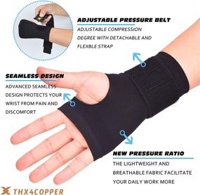 img 3 attached to 🏋️ Ultra Relief Compression Sleeve for Tendonitis & Fatigue with Adjustable Compression