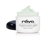 raya collagen-elastin cream (401) - nourishing & moisturizing facial treatment for dry skin | reduces fine lines & wrinkles, calms, tones, refines & firms logo