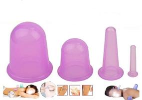 img 4 attached to Silicone Cellulite Silicone Massager Lavender