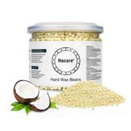 🥥 nacare coconut oil hard wax beads: all purpose painless hair removal for men and women - 300g logo