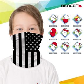 img 1 attached to BEACE Gaiter Bandanas Headband Dust Protection Boys' Accessories in Cold Weather