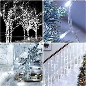 img 2 attached to GoodLights 33Ft 100 LED String Lights: Waterproof Twinkle Fairy Lights for Indoor/Outdoor Use, 8 Lighting Modes - Perfect White Christmas Lights for Bedroom, Xmas Tree, Garden, Wedding Party Decoration