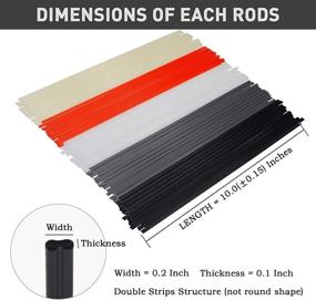 img 2 attached to WISPAUSU 100PCS Plastic Welding 10 Inch
