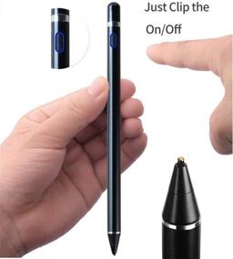 img 3 attached to Black Stylus Pens for Touch Screens - Compatible with Apple Devices, Smart Digital Fine Point Pencil for iPhone, iPad Pro, and More