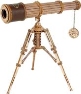 rokr wooden puzzles monocular telescope logo