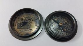 img 1 attached to 🧭 Antique Finish Brass Compass - Vintage Nautical Sailor Article for Maritime Enthusiasts - Magnetic Gift inspired by the Titanic