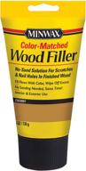 🔴 minwax 448500000 color-matched filler wood putty: 6 oz cherry - perfect wood repair solution! логотип