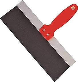 img 1 attached to 🔵 Edward Tools Blue Steel Taping Knife 12 Inch - Professional Tapered Blade for Precise Corner Work, Minimizing Wall Scraping - High Visibility Ergonomic Handle - Rust-Proof Steel Construction - Optimal Flexibility