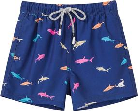 img 4 attached to 🏊 SURF CUZ Toddler Swimsuit Swimwear for Boys' Swim Clothing