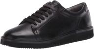 hush puppies heath sneaker leather men's shoes: comfort and style combined logo