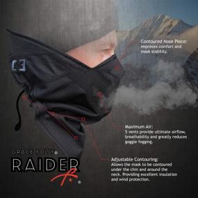 img 1 attached to Optimize Cold Winter Weather Protection with Half Face Mask. Ideal for Snowboarding, Skiing, and Motorcycle Riding. Explore a Variety of Colors!