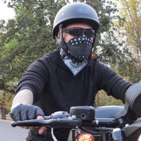 img 2 attached to Optimize Cold Winter Weather Protection with Half Face Mask. Ideal for Snowboarding, Skiing, and Motorcycle Riding. Explore a Variety of Colors!