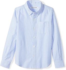 img 2 attached to Shop Amazon Essentials Oxford Boys' Clothing: Long Sleeve Uniform Tops, Tees & Shirts