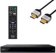 sony ubp-x800 4k ultra hd blu-ray player with wi-fi, bluetooth, hi-res audio, 3d streaming, hdmi cable, remote control - black logo