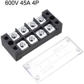 img 3 attached to 🔌 Enhanced Uxcell TB 4504L Barrier Terminal Positioning