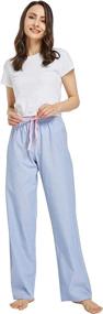 img 1 attached to CYZ Womens Cotton Poplin Pajama: Comfortable Sleepwear for Women's Lounge & Lingerie Needs