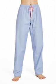 img 3 attached to CYZ Womens Cotton Poplin Pajama: Comfortable Sleepwear for Women's Lounge & Lingerie Needs