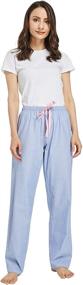 img 2 attached to CYZ Womens Cotton Poplin Pajama: Comfortable Sleepwear for Women's Lounge & Lingerie Needs