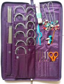 img 2 attached to 🧶 MAYMII 104 Piece Knitting Kit: Premium Stainless Steel Needles for Seamless Crochet & Needlework Handcraft - Complete with Convenient Pu Bag