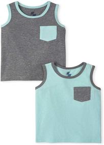 img 1 attached to The Children's Place: Baby Boys' Solid Tank Tops - Pack of Two for Adorable Summer Style