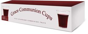 img 1 attached to 🍷 Disposable Plastic Communion Cups - 100 per box - Fits Standard Holy Communion Trays