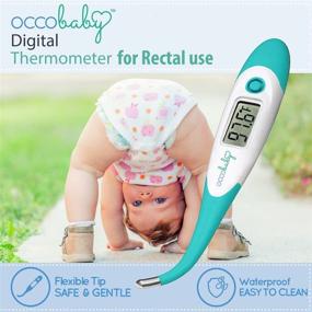 img 1 attached to 🌡️ OCCObaby Clinical Digital Baby Thermometer - Fast & Accurate Fever Read for Infants & Toddlers - Flexible Tip, Waterproof Design - Rectal & Oral Use