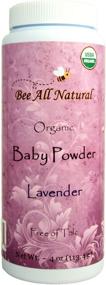 img 3 attached to 🐝 Bee All Natural Organic Baby Powder – Talc-Free, Gluten Free & USDA Organic – 4-Ounce Bottle