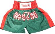 🥊 lofbaz kid muay thai boxing shorts: kickboxing trunks in satin, sizes 2xs-m logo