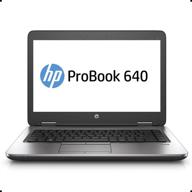 💼 ноутбук для бизнеса hp probook 640 g2 14" с матовым hd-экраном - intel core i5, 8 гб озу, 256 гб ssd - win 10 pro 64 бита (renewed) логотип