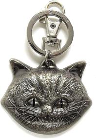 img 2 attached to 🐱 Cheshire Disney Pewter Key Ring