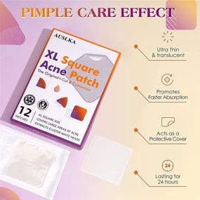 img 2 attached to 😊 AUSLKA Acne Pimple Patches XL Size(12 Patches), Blemish Spot Dots for Face & Body, Zit Patch Dots for Larger Breakouts on Face or Body - Effective and Reliable Solution