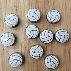 img 4 attached to PEPPERLONELY Brand Volleyball Slider Charms