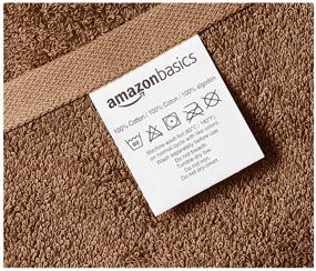 img 1 attached to AmazonBasics Fade Resistant Cotton Bath Towel Bath