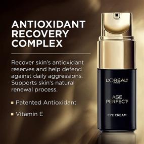 img 1 attached to 👁️Крем для подглазного ухода против старения L'Oreal Paris Age Perfect, уменьшает темные круги и отеки, обогащенный витамином E и антиоксидантами, протестирован дерматологами, идеально подходит для чувствительной кожи, не содержит парабенов, 0,5 жидк. унц.