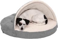 🐾 furhaven cozy pet beds - snuggery hooded burrowing cave tent, deep dish cushion donut dog bed with attached blanket, and more - ideal for small, medium, and large dogs and cats logo