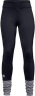 girls' clothing: under armour coldgear leggings in purple logo