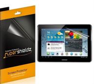 📱 supershieldz (3 pack) samsung galaxy tab 2 10.1 inch screen protector - high definition clear shield (pet): ultimate protection for your device logo