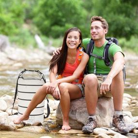 img 1 attached to 🌊 Waterproof Dry Bag - 5L, 10L, 20L, or 30L - Water-Resistant Bags for Safeguarding Food and Gear during Beach Trips, Kayaking, Hiking, Camping, and Boating - Ideal Drybag Sack for Moist Outdoor Adventures