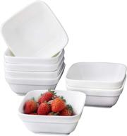 🍨 stylish set of 4 5-inch white porcelain dessert bowls - perfect for indulging in delicious treats! логотип