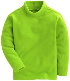 img 4 attached to Mud Kingdom Fleece Turtleneck Shirts Girls' Clothing and Tops, Tees & Blouses