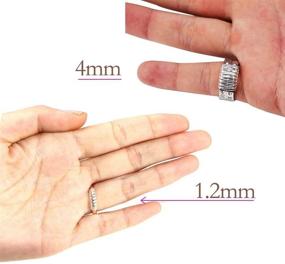 img 1 attached to 💍 Invisible Ring Size Adjuster Set - Ring Guards, Ring Sizers, 6 Sizes to Fit Most Loose Rings. [12pcs]