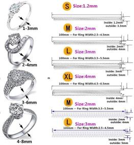 img 3 attached to 💍 Invisible Ring Size Adjuster Set - Ring Guards, Ring Sizers, 6 Sizes to Fit Most Loose Rings. [12pcs]